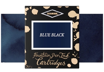 Bombičky Diamine - Blue Black 6ks