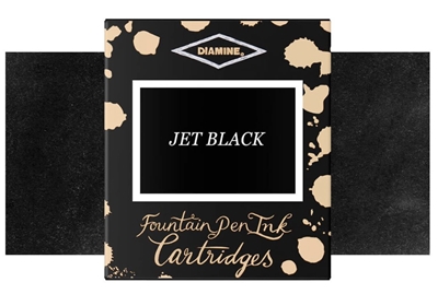 Bombičky Diamine - Jet Black 6ks