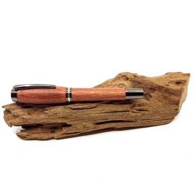 Dřevěné plnicí pero Elegance - Bubinga titanium