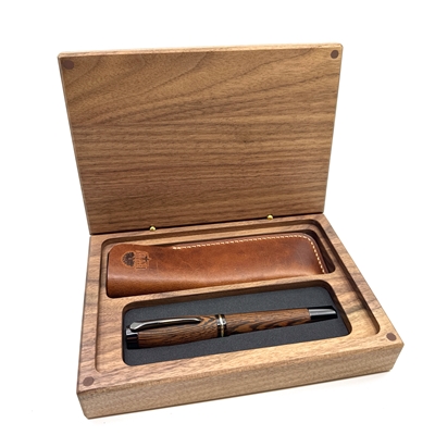 Velká krabička na pero - Americký ořech - ošetřena včelím voskem