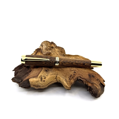 Dřevěné plnicí pero Elegance - Wenge gold