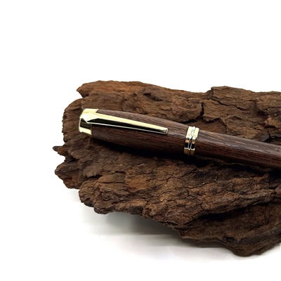 Dřevěné plnicí pero Elegance - Wenge gold