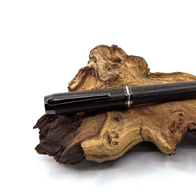 Dřevěné kuličkové pero Elegance - Subfosilní dub titanium