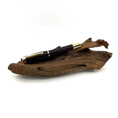 Dřevěné plnicí pero Elegance - Kingwood gold