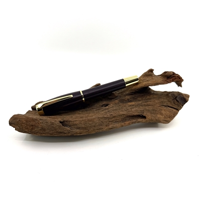 Dřevěné plnicí pero Elegance - Kingwood gold