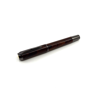 Dřevěné plnicí pero Elegance - Palisandr titanium