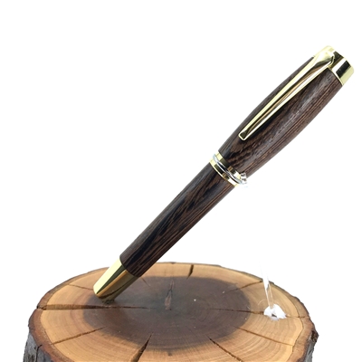 Dřevěné kuličkové pero Elegance - Panga gold