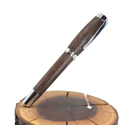 Dřevěné kuličkové pero Elegance - Panga silver