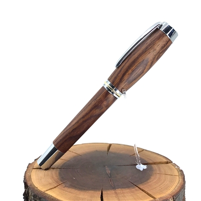 Dřevěné plnicí pero Elegance - Cocobolo Silver