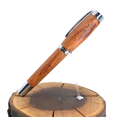 Dřevěné plnicí pero Elegance - Cocobolo Silver