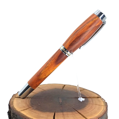 Dřevěné plnicí pero Elegance - Cocobolo Silver