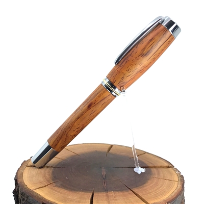 Dřevěné plnicí pero Elegance - Cocobolo Silver