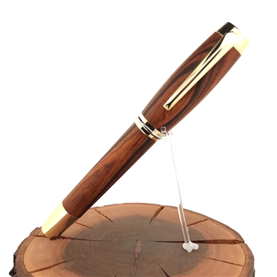 Dřevěné plnicí pero Elegance - Desert Ironwood gold