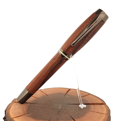 Dřevěné kuličkové pero Elegance - Desert Ironwood titanium
