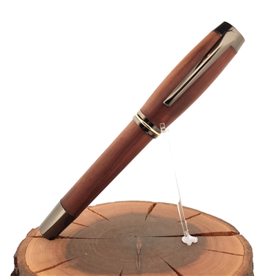 Dřevěné kuličkové pero Elegance - Cocobolo Titanium
