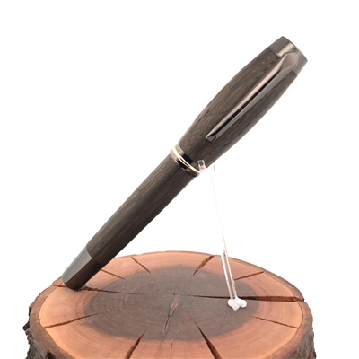 Dřevěné kuličkové pero Elegance - Subfosilní dub titanium