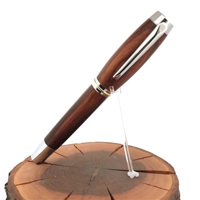 Dřevěné plnicí pero Elegance - Desert Ironwood silver