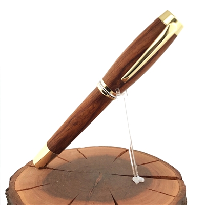 Dřevěné kuličkové pero Elegance - Desert Ironwood gold