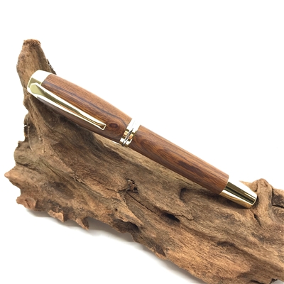 Dřevěné plnicí pero Elegance - Desert Ironwood gold