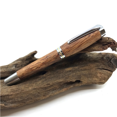 Dřevěné kuličkové pero Elegance - Red Palmira 111 silver