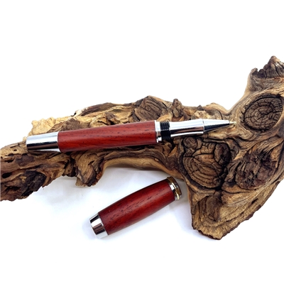 Dřevěné kuličkové pero Elegance - Cocobolo Silver