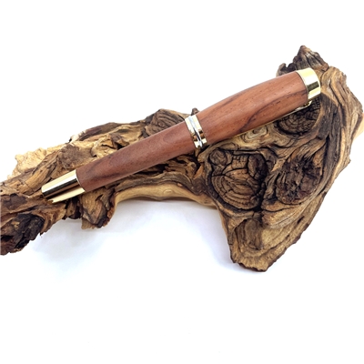 Dřevěné kuličkové pero Elegance - Cocobolo Gold