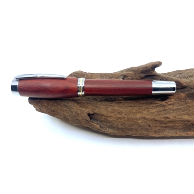 Dřevěné kuličkové pero Elegance - Cocobolo Silver